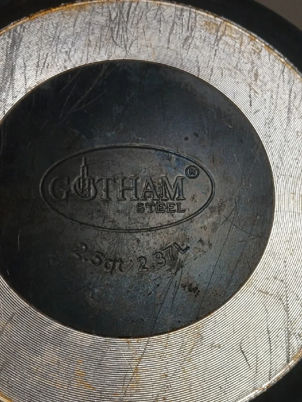 Gotham 2.37 Lt  Gray Saucepan with Glass Lid - Gray